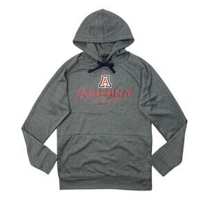 Arizona Wildcats Hoodie Mens S Small Grey Graphic Heathered Sweatshirt Champion
